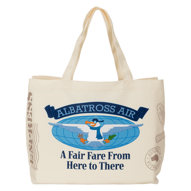 Loungefly Disney The Rescuers Down Under Albatross Air Canvas Tote Bag - The Happy Toy Store